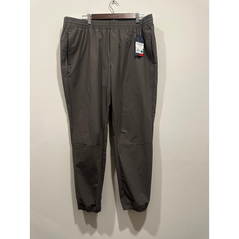 VRST Mens Training Jogger Warm Pewter Grey XL Water Repellent Stretch NWT